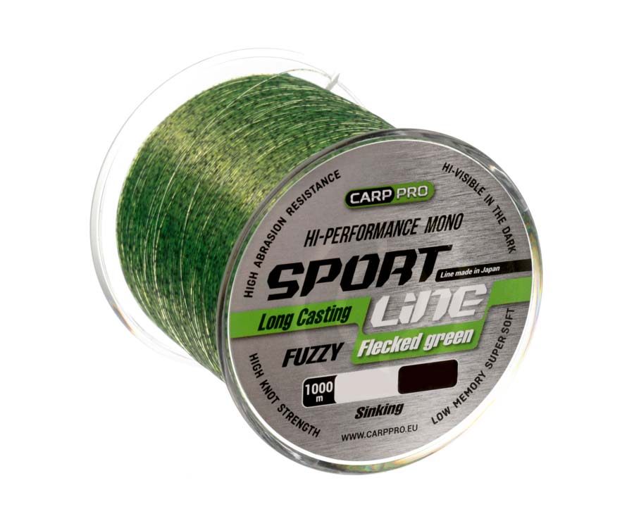 Волосiнь Carp Pro Sport Line Flecked Green 1000м