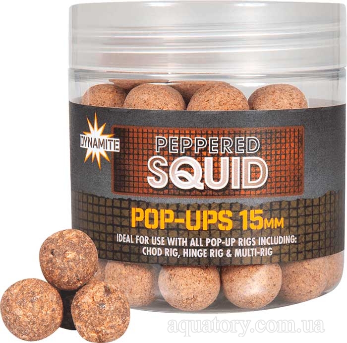 Поп-апи Dynamite Baits Peppered Squid 15mm