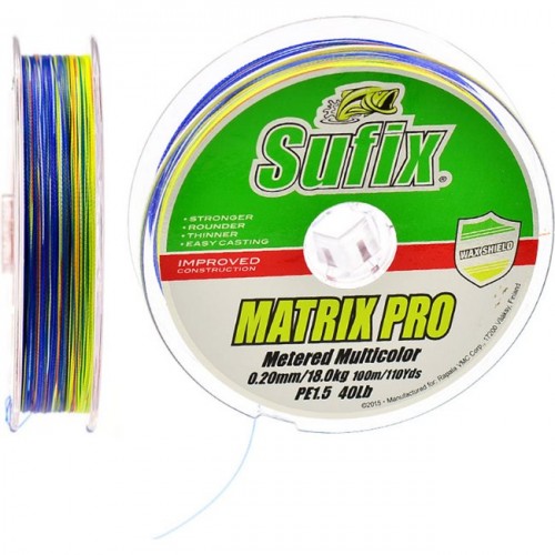 Шнур Sufix Matrix Pro 250м Multicolor
