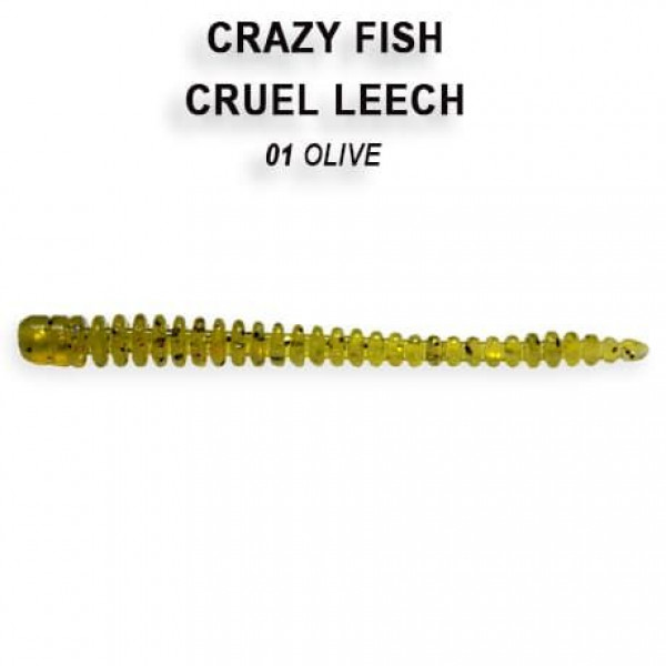 Силікон Crazy Fish Cruel Leech 2.2"