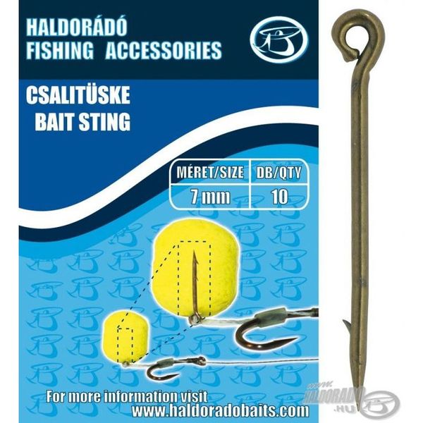 Винт для насадки Haldorado Bait Sting With Ring 7mm 12шт