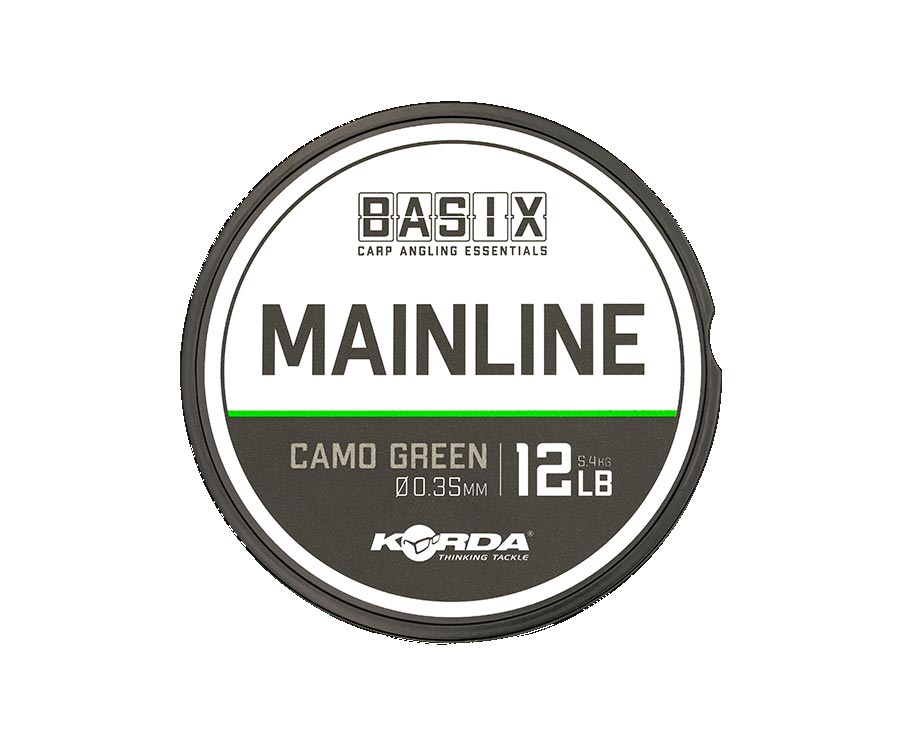 Волосінь Korda Basix Main Line 0.35мм 500м 12lb Camo green