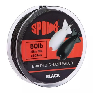 Шок-лідер Spomb Braided leader 22kg / 50lb Black