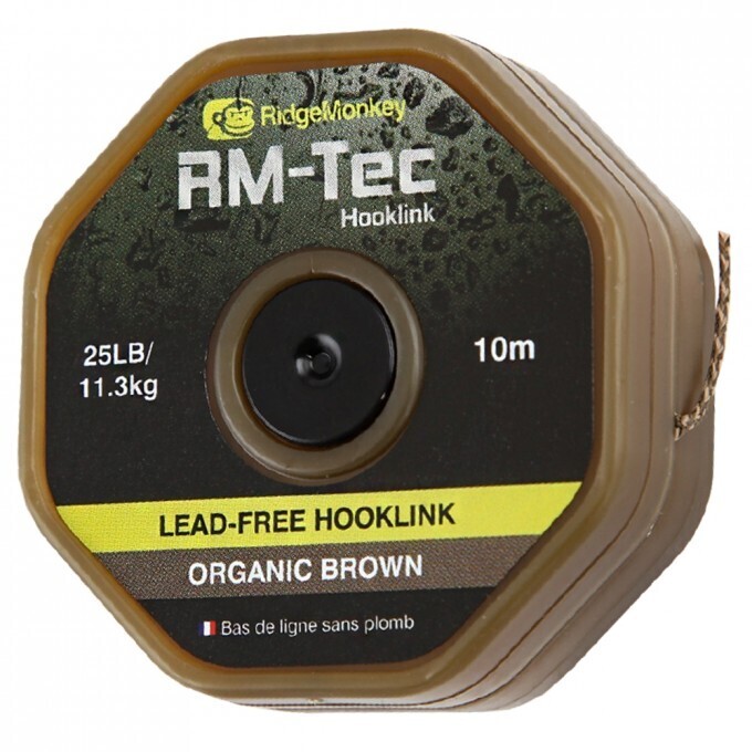 Повідцевий матеріал RidgeMonkey RM-Tec Lead Free Hooklink Camo 25lb 10м