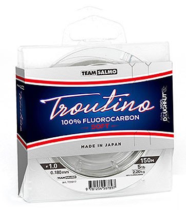 Флюорокарбон Team Salmo Fluorocarbon Troutino Soft 150м