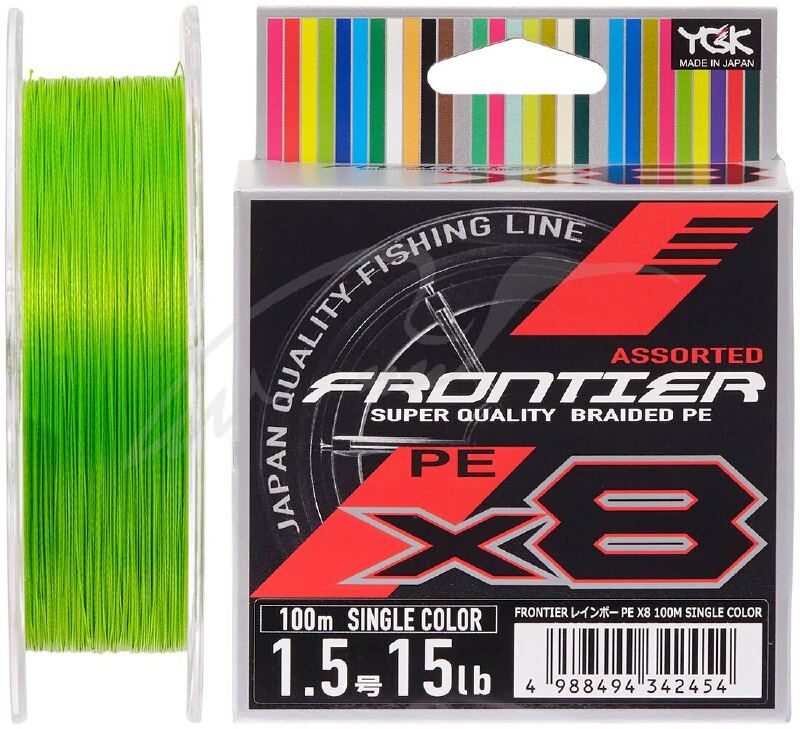Шнур YGK Frontier X8 100m (салатовий)