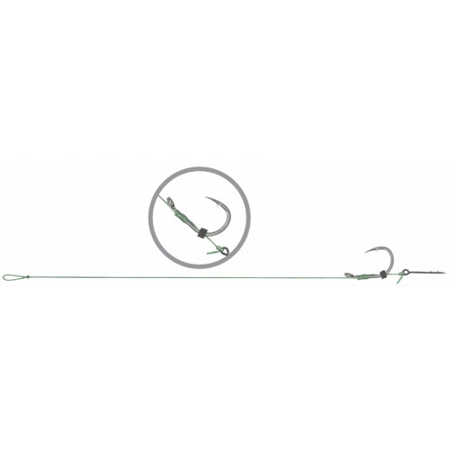 Готові повідці CarpZoom Power Feeder Rig KO.5
