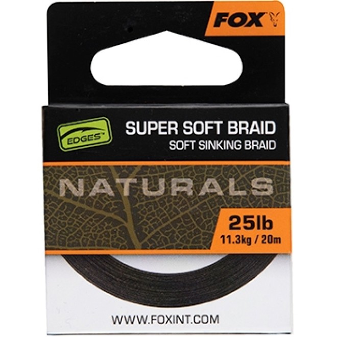 Повідцевий матеріал без оболонки Fox Naturals Soft Braid Hooklength