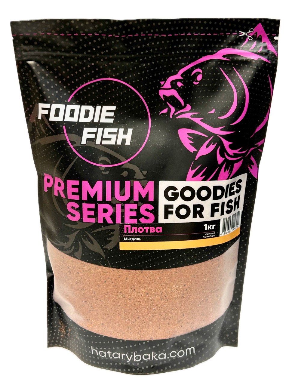 Сипуча суміш Foodie Fish Плотва Premium Мигдаль 1кг