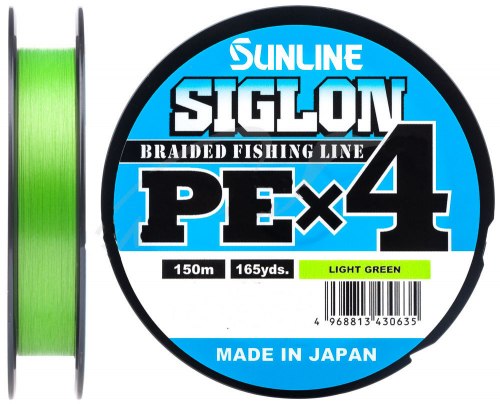 Шнур Sunline Siglon PE х4 150m (салатовий)