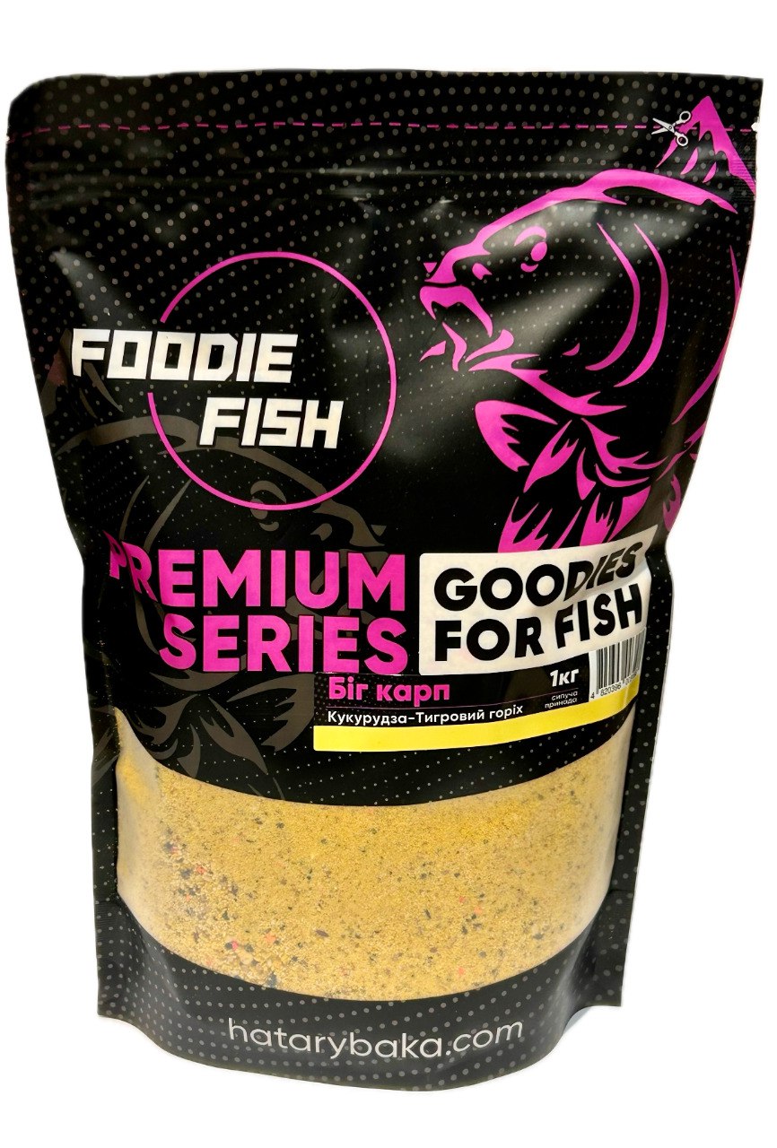 Сипуча суміш Foodie Fish Big Carp Premium 1кг