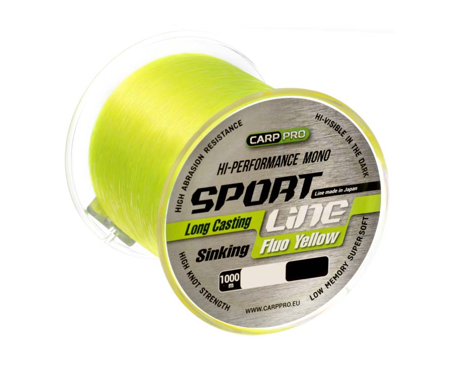 Волосiнь Carp Pro Sport Line Fluo Yellow 1000м