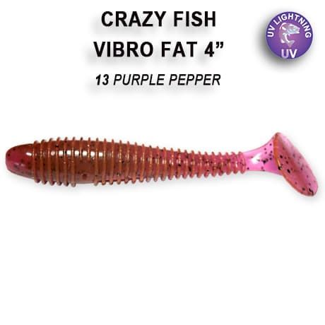 Силікон Crazy Fish Vibro Fat 4"