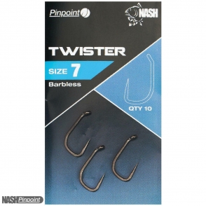 Гачки коропові безбороді Nash Twister Hooks Barbless