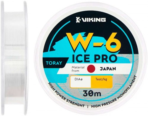 Волосінь Viking Fishing Ice Pro W-6 30m (clear)