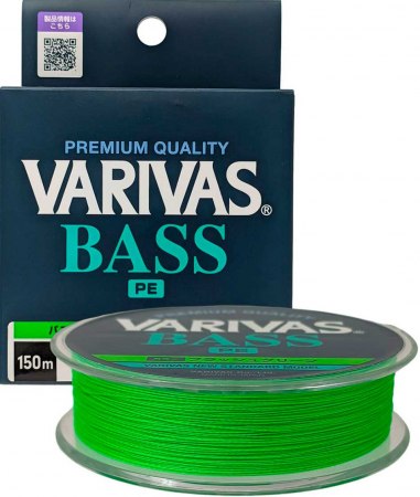 Шнур Varivas Bass PE X4 150m Flash Green