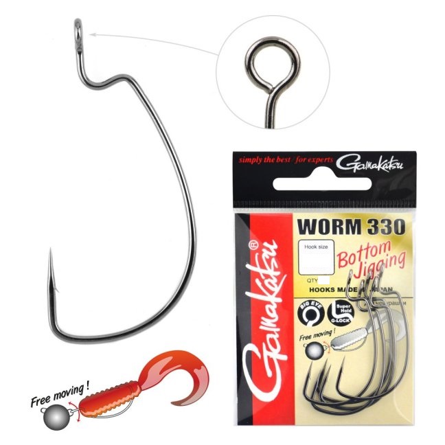 Офсетні гачки Gamakatsu Worm 330 Bottom Jigging