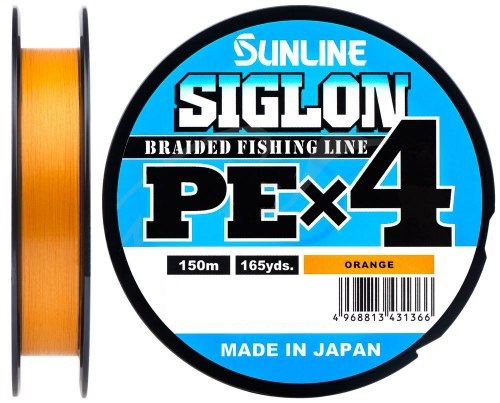 Шнур Sunline Siglon PE х4 150m (помаранчевий)
