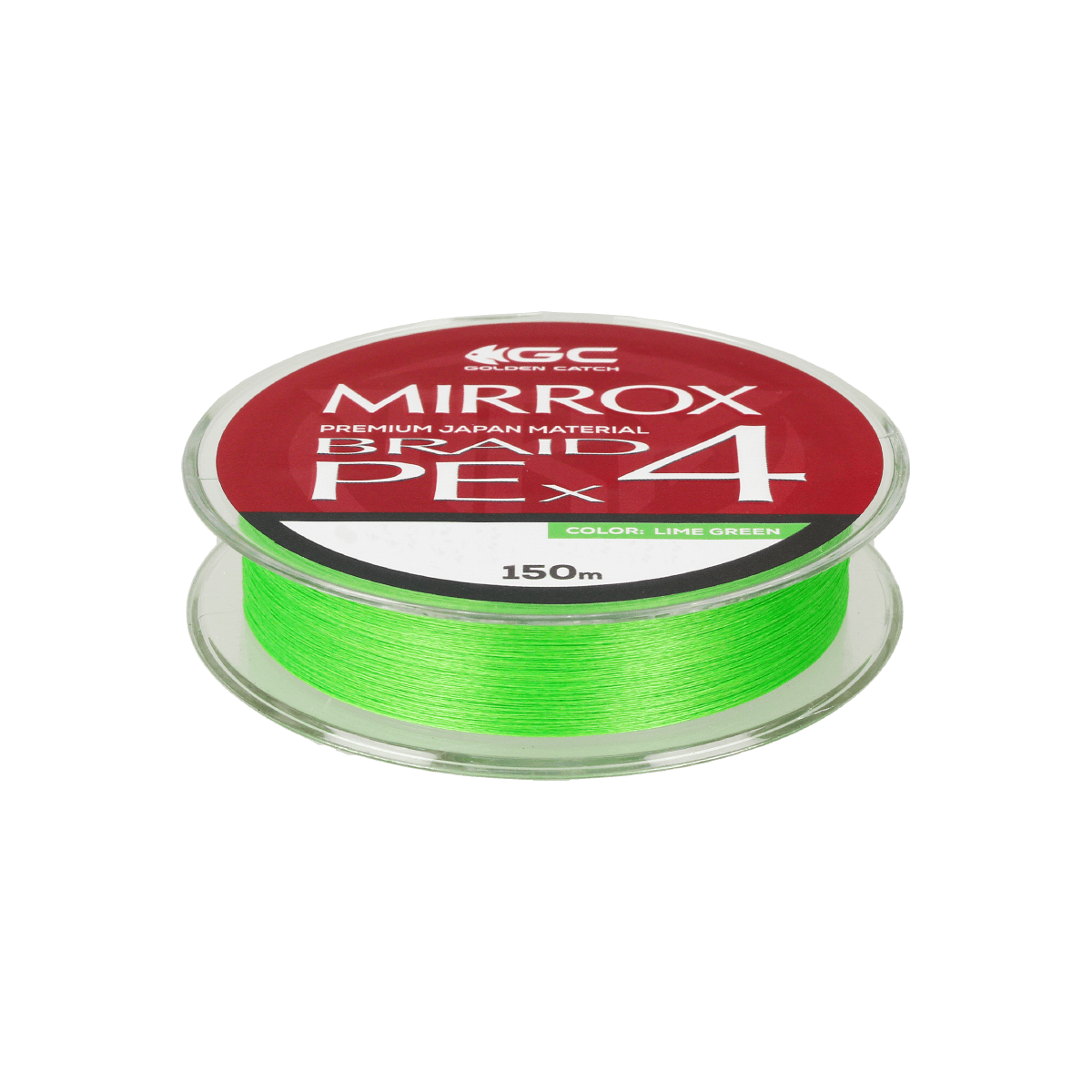 Шнур GC Mirrox PE X4 150м Lime Green