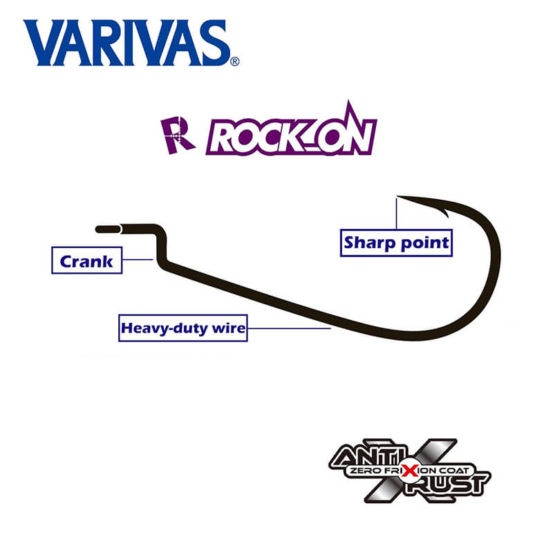 Офсетні гачки Varivas Rock-On Spash