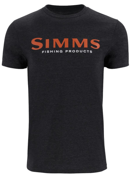 Футболка Simms Logo T-Shirt Dark Gunmetal Heather