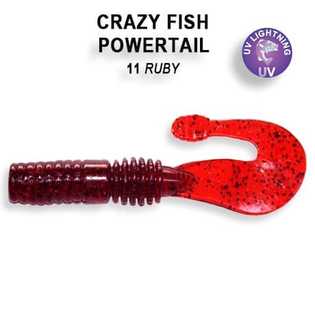 Силікон Crazy Fish Powertail 2.8"