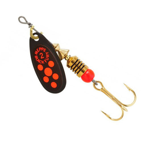 Обертова Блешня Mepps Black Fury Black/Orange