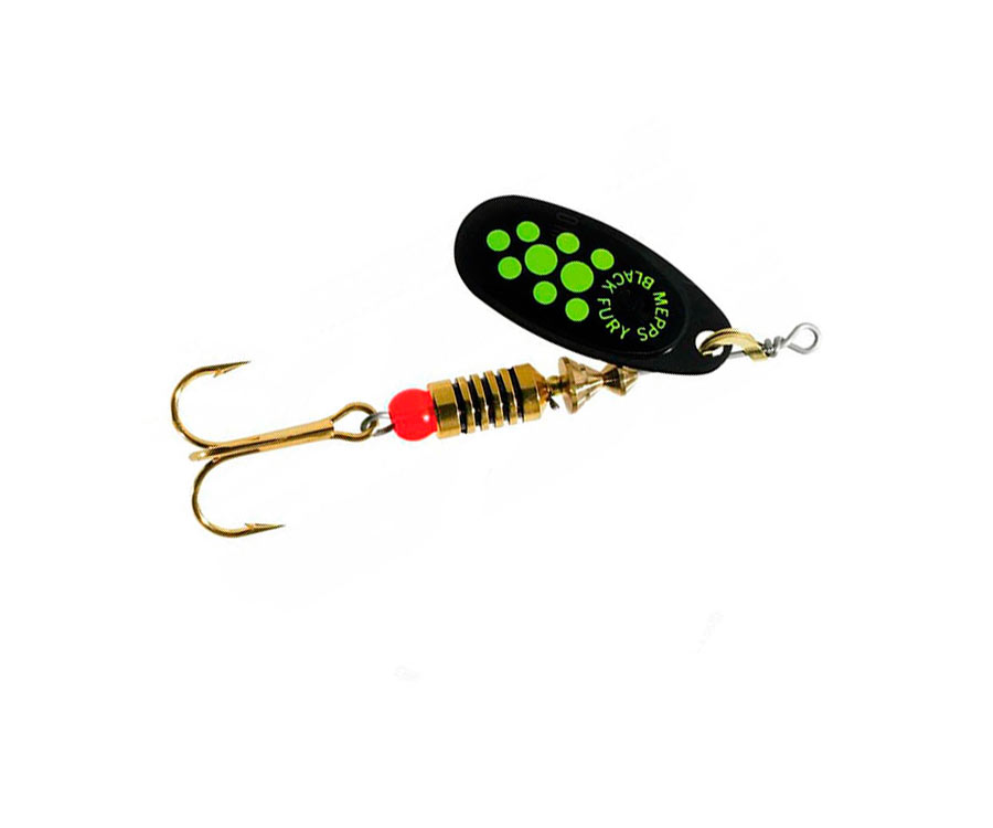 Обертова Блешня Mepps Black Fury Black/Green
