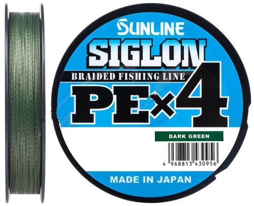 Шнур Sunline Siglon PE х4 300m темно-зелений