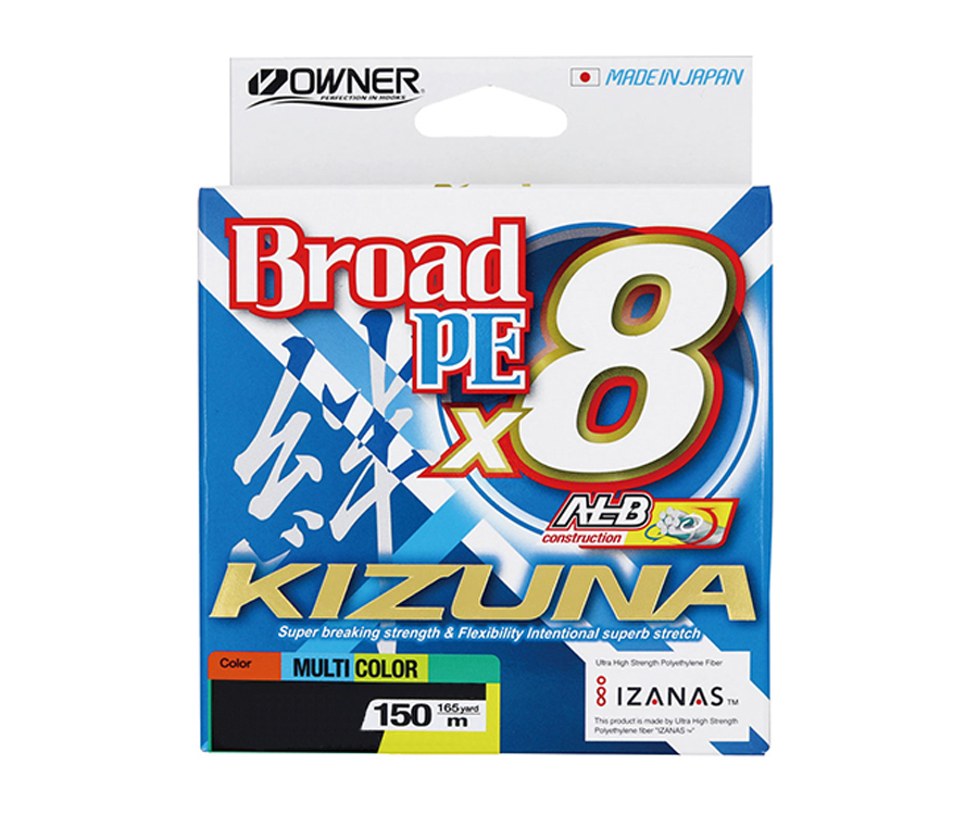 Шнур Owner Kizuna Broad PEx8 150м Multi Color