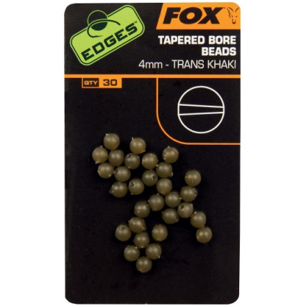 Бусинка гумова буферна Fox Edges Tapered Bore Beads