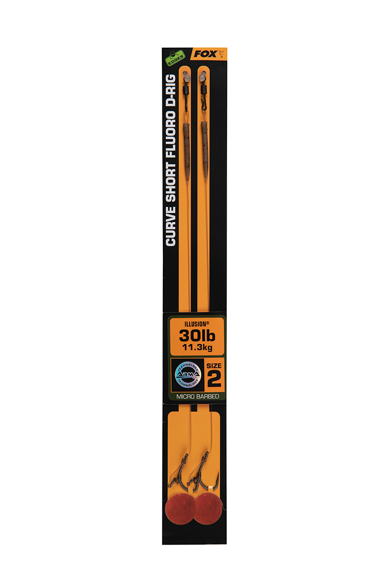 Готовий повідець Fox Edges Curve Short Fluoro D-Rig