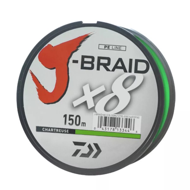 Шнур Daiwa J-Braid x8 Chartreuse 150м