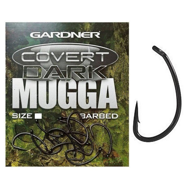 Гачки Gardner Covert Dark Mugga hooks barbed