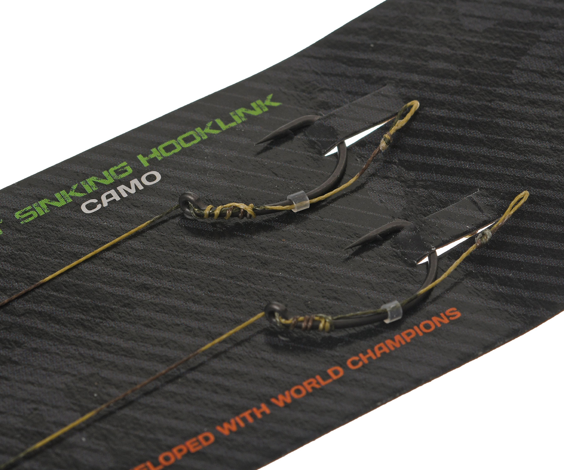 Готові повідці Carp Pro Camo Hooklink 15см PTFE Curved Shank