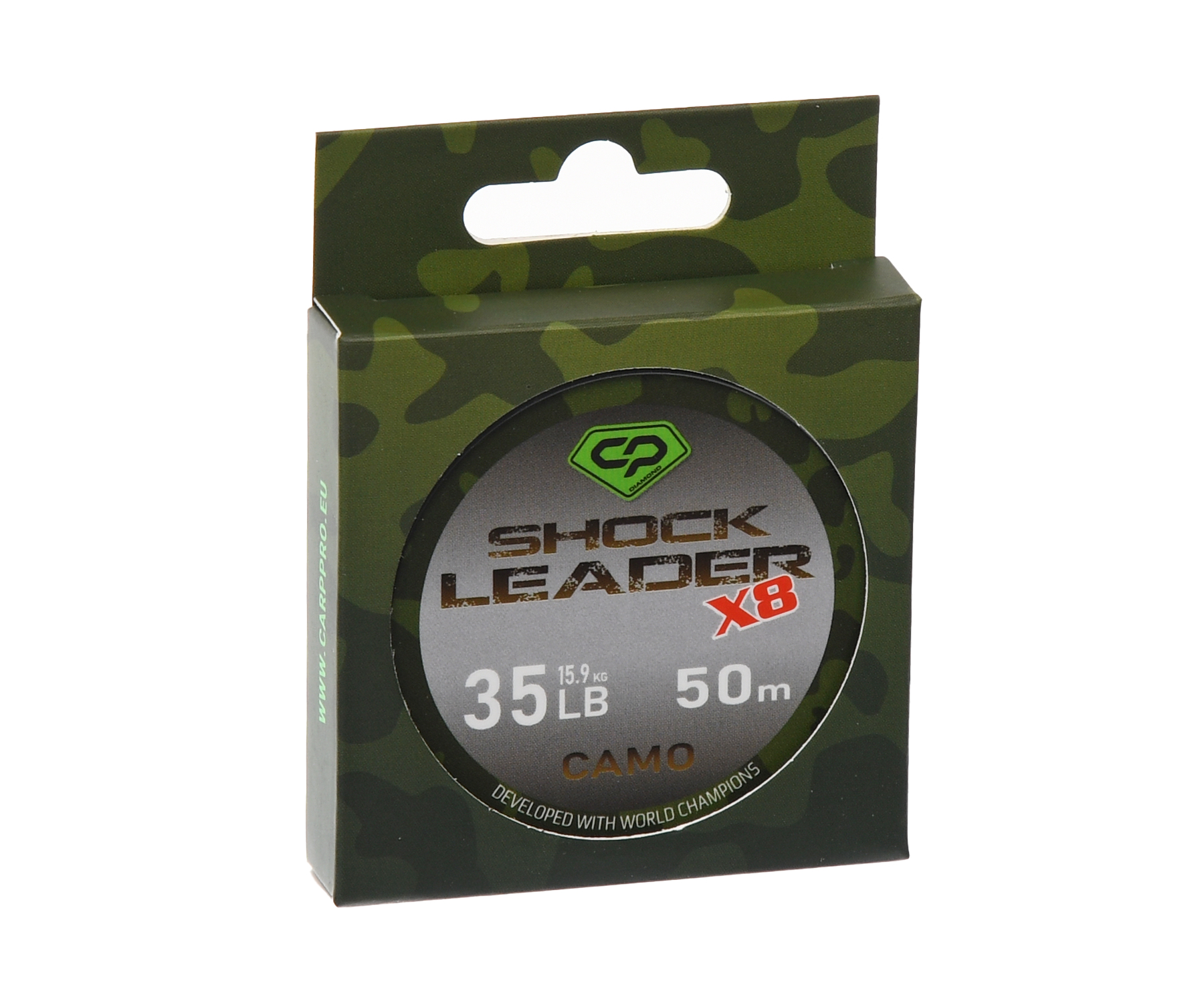 Шок-лідер Carp Pro Diamond Shock Leader Х8 Camo 50м