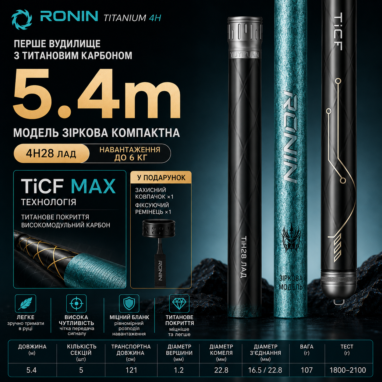 Вудилище Herabuna Ronin