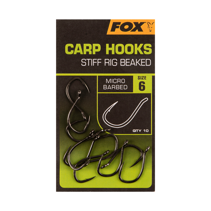 Гачки Fox Carp Hooks Stiff Rig Beaked №6